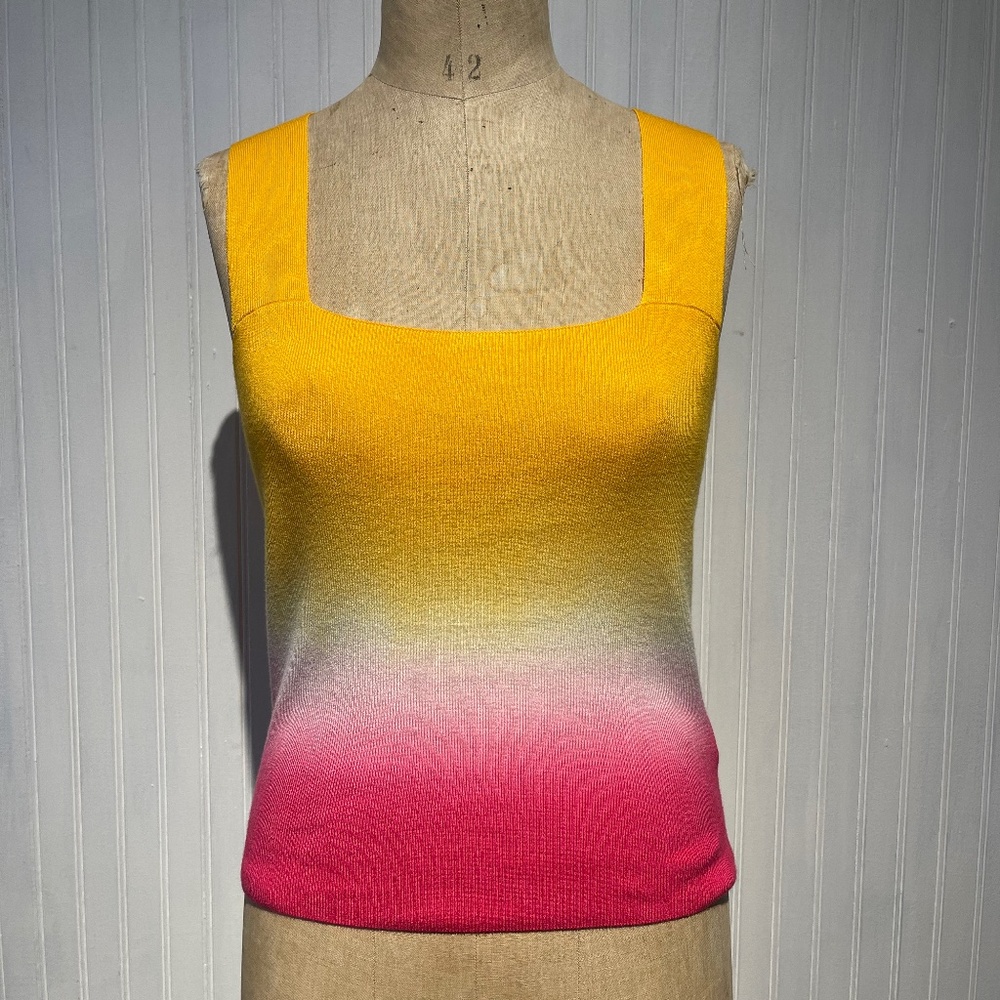 Ombre Square Neck Tank